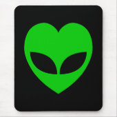 Alien Liebe Herz Mousepad (Vorne)