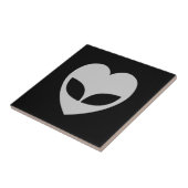 Alien Liebe Herz Tile Fliese (Seite)