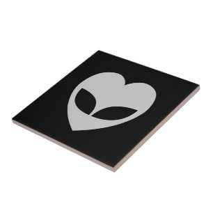 Alien Liebe Herz Tile Fliese