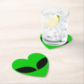 Alien Liebe Herz Untersetzer (Vor Ort)