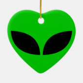 Alien Liebe Herzliche Keramik Ornament (Hinten)