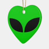 Alien Liebe Herzliche Keramik Ornament (Links)