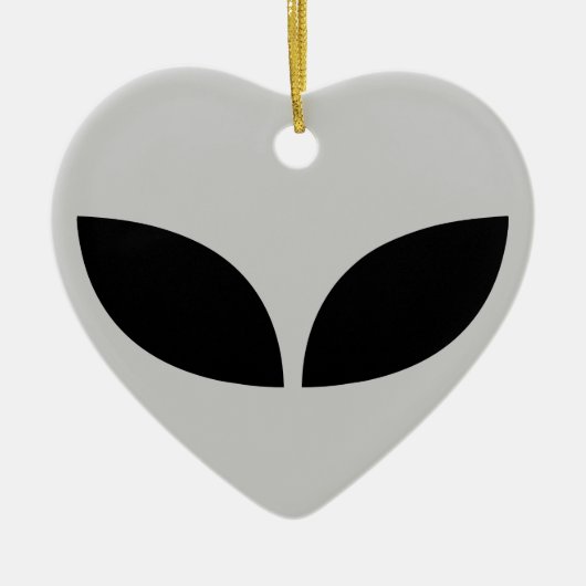 Alien Liebe Herzliche Keramik Ornament (Vorne)