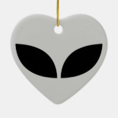 Alien Liebe Herzliche Keramik Ornament (Hinten)