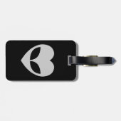 Alien Liebe Herzstück Gepäckmarke Gepäckanhänger (Rückseite horizontal)