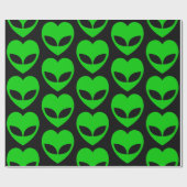 Alien Liebe Hörwrapping Paper Geschenkpapier (Flach)