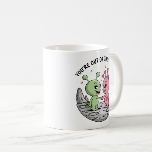 Alien Liebe Kaffeetasse (VorderseiteRechts)