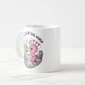 Alien Liebe Kaffeetasse (Vorderseite Links)