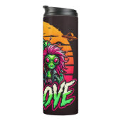 Alien Liebe, kosmische Embrace Thermosbecher (Nach rechts gedreht)