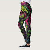 Alien Liebe lässt witzige gute Laune glücklich Leggings (Links)