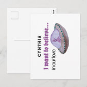 Alien Liebe Valentine Postkarte (Vorne/Hinten)