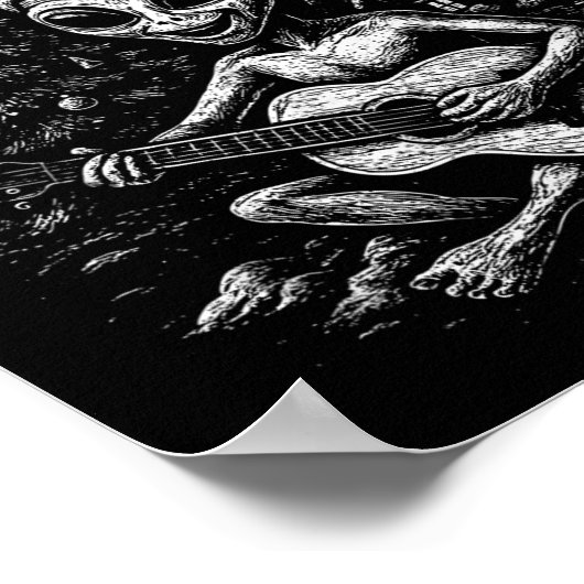 Alien Lieben Weihnachten Poster (Ecke)