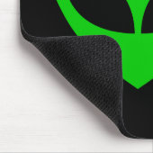 Alien Liebes Herz Mousepad (Ecke)