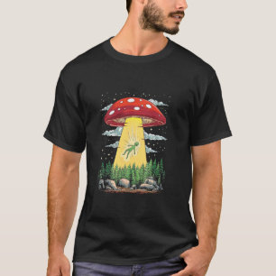 Alien-Liebhaber Magischer Pilz Fliegende Untertass T-Shirt