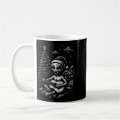Alien liebt Weihnachten Kaffeetasse (Links)