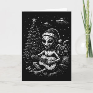 Alien liebt Weihnachten  Karte