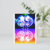 Alien Life Art Postkarte (Stehend Vorderseite)
