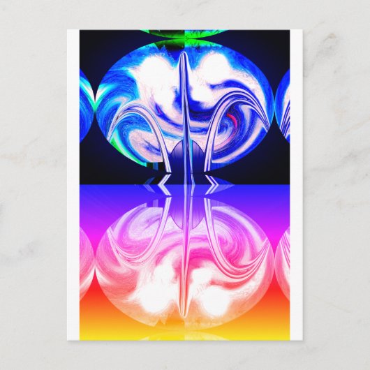 Alien Life Art Postkarte (Vorderseite)