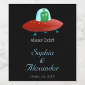 Alien Life Weinetikett (Einzelnes Label)