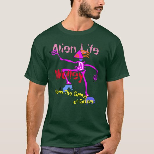 Alien Life, Wolley T - Shirt (Vorderseite)