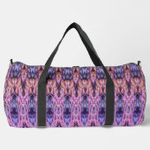 Alien Lila Psychedelic Kaleidoscopic Mandala Duffle Bag (Vorderseite)