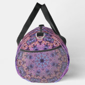 Alien Lila Psychedelic Kaleidoscopic Mandala Duffle Bag (Rechts)
