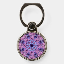 Alien Lila Psychedelic Kaleidoscopic Mandala