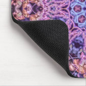 Alien Lila Psychedelic Kaleidoscopic Mandala Mousepad (Ecke)
