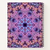Alien Lila Psychedelic Kaleidoscopic Mandala Notizblock (Rückseite)