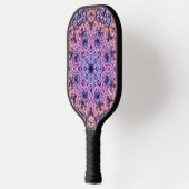 Alien Lila Psychedelic Kaleidoscopic Mandala Pickleball Schläger (Links)