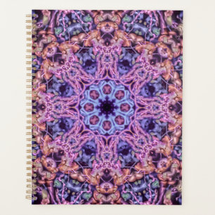 Alien Lila Psychedelic Kaleidoscopic Mandala Planer