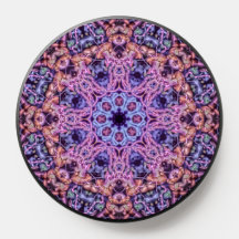 Alien Lila Psychedelic Kaleidoscopic Mandala