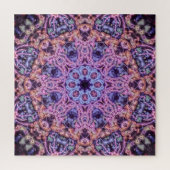 Alien Lila Psychedelic Kaleidoscopic Mandala Puzzle (Vertikal)