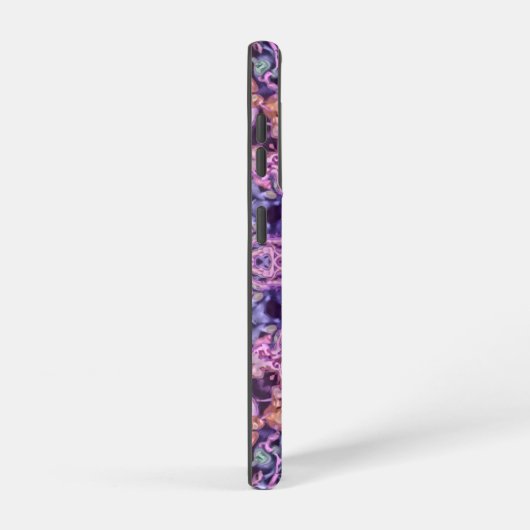 Alien Lila Psychedelic Kaleidoscopic Mandala Samsung Galaxy Hülle (Rechte Seite)