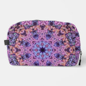 Alien Lila Psychedelic Kaleidoscopic Mandala Waschbeutel (Vorderseite)
