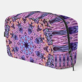 Alien Lila Psychedelic Kaleidoscopic Mandala Waschbeutel (Rechte Ecke)