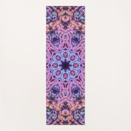 Alien Lila Psychedelic Kaleidoscopic Mandala Yogamatte