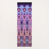 Alien Lila Psychedelic Kaleidoscopic Mandala Yogamatte (Rückseite)