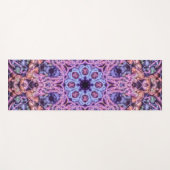 Alien Lila Psychedelic Kaleidoscopic Mandala Yogamatte (Vorderseite (Horizontal))