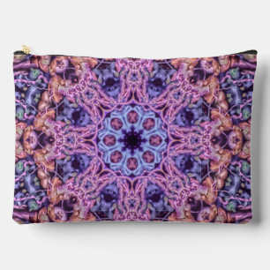 Alien Lila Psychedelic Kaleidoscopic Mandala Zubehörtasche