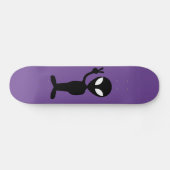 Alien LILA Skateboarddeck (Horizontal)