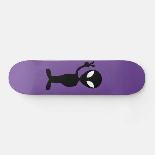 Alien LILA Skateboarddeck (Horizontal)