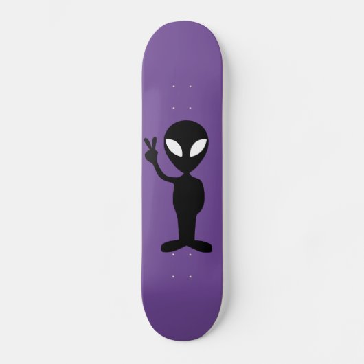 Alien LILA Skateboarddeck (Vorderseite)