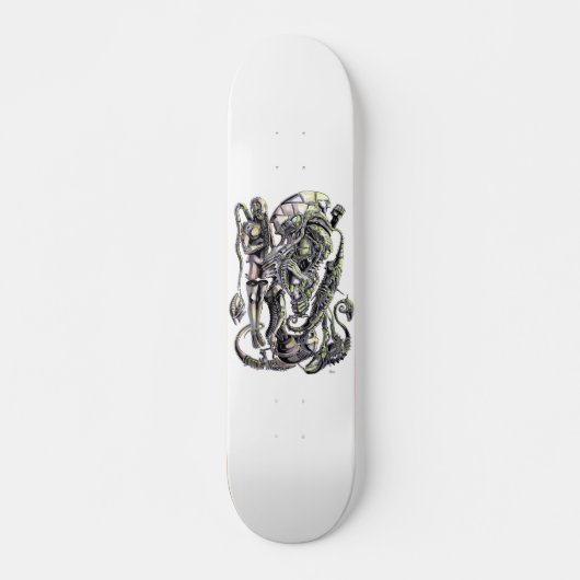 Alien limbo Ink Art Skateboard (Vorne)