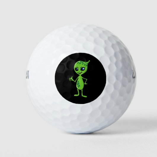 ALIEN "LITTLE GREEN MAN" GOLF BALL (Vorderseite)