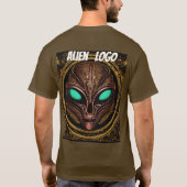 " Alien Logo " entworfen T-Shirt (Rückseite)