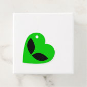 Alien Love Heart Papier Untersetzer Geschenkanhänger (Beispiel)