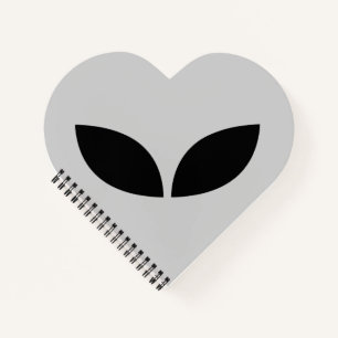 Alien Love Heart Papier Untersetzer Notizblock