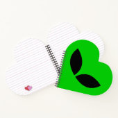 Alien Love Heart Papier Untersetzer Notizblock (Innenseite)