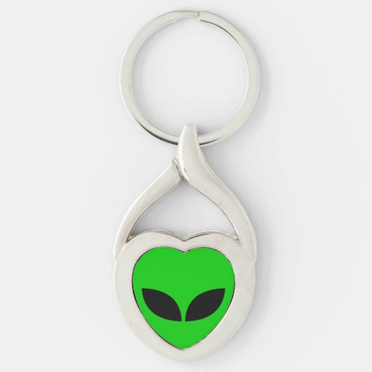 Alien Love Heart Papier Untersetzer Schlüsselanhänger (Vorderseite)